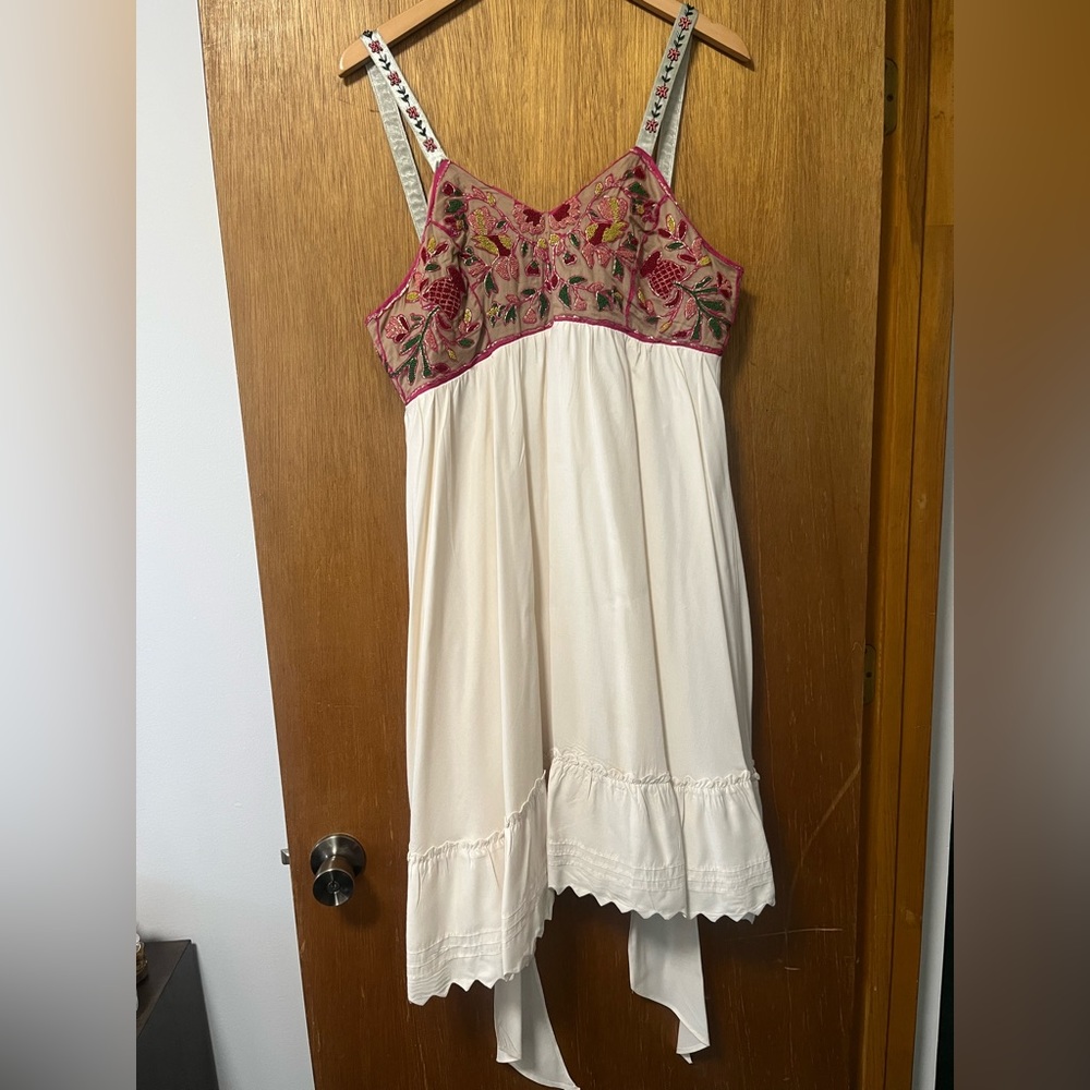 Anthropologie dress vibrant boho